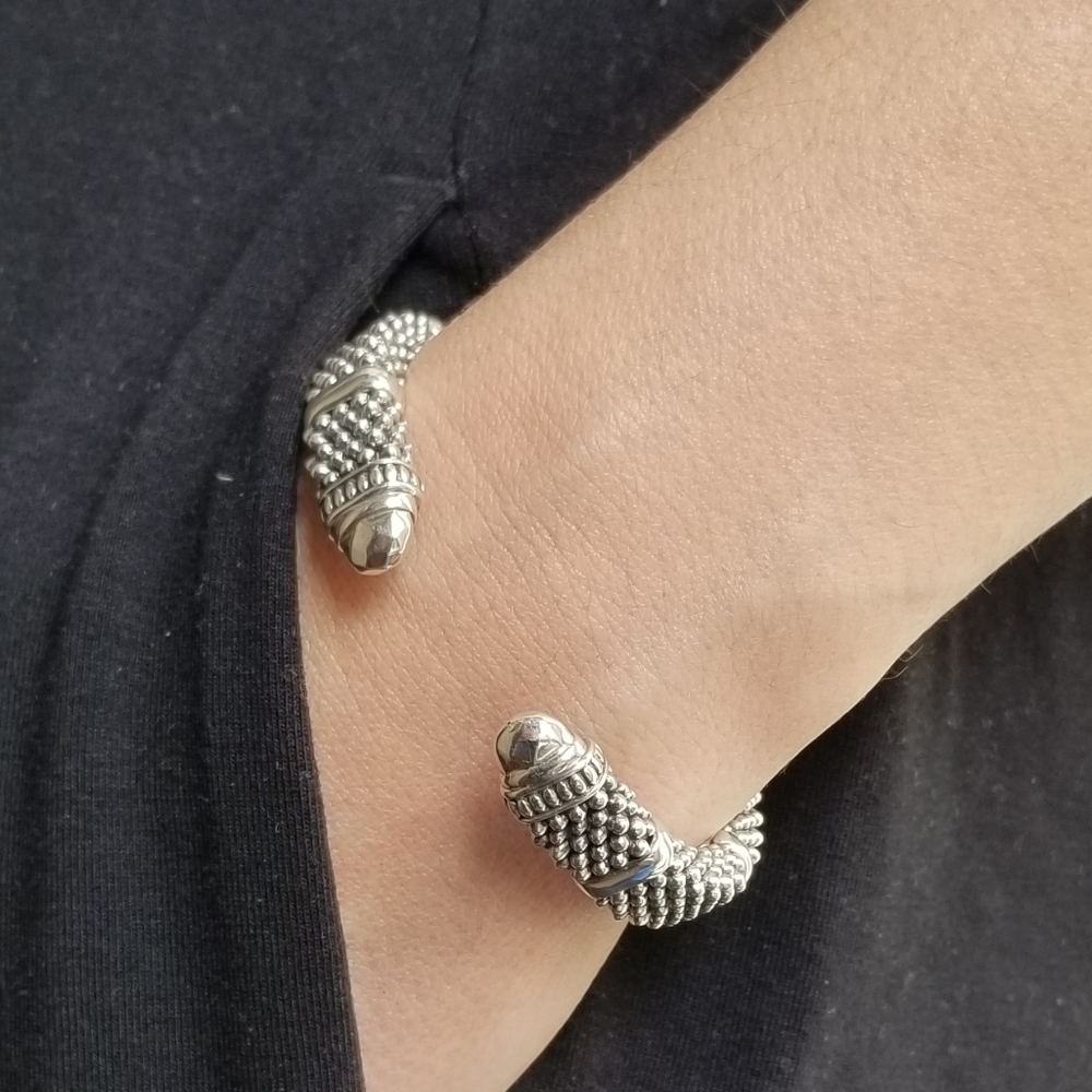 Lagos Caviar Torque Bracelet